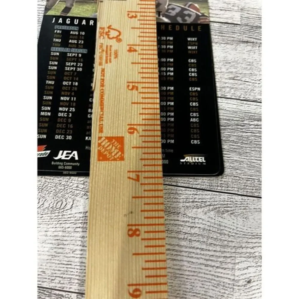 Official Jacksonville Jaguars 2000/2001 Magnetic‎ Schedule